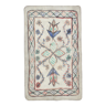 4x6 neutral handmade anatolian turkish rug,	115c192cm
