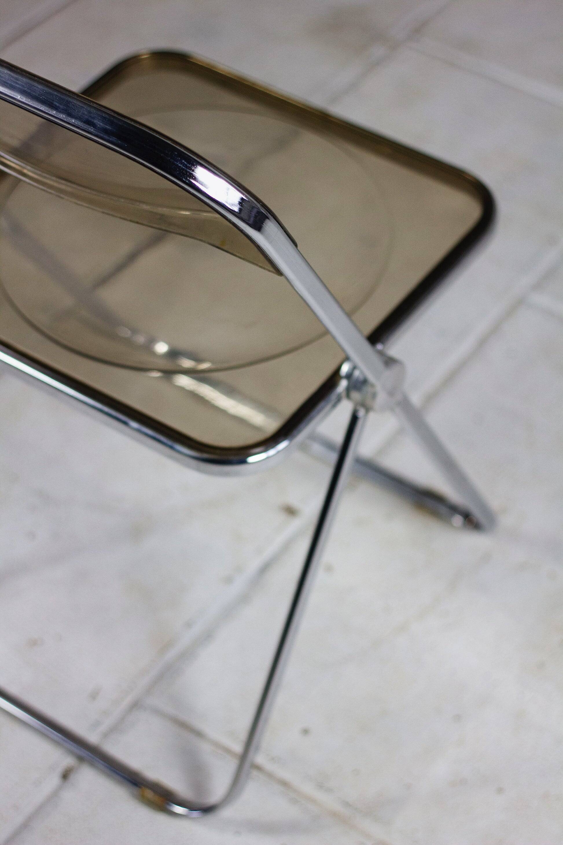 4 Plia chairs by Giancarlo Piretti for Castelli, 1970