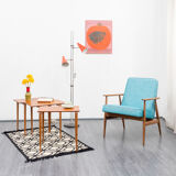 Set of three tables gigognes years teak, Edition Opal, Vintage