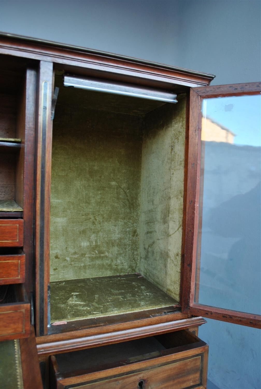 Time's roll-top desk Louis XVI, directoire era end 18th century mahogany