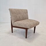 Mid-century round bench in teak Denmark 1960s