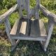 Paire de fauteuils en bois flotté
