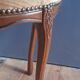 Piano stool / dressing table, Louis XV style, arched base seat velvet