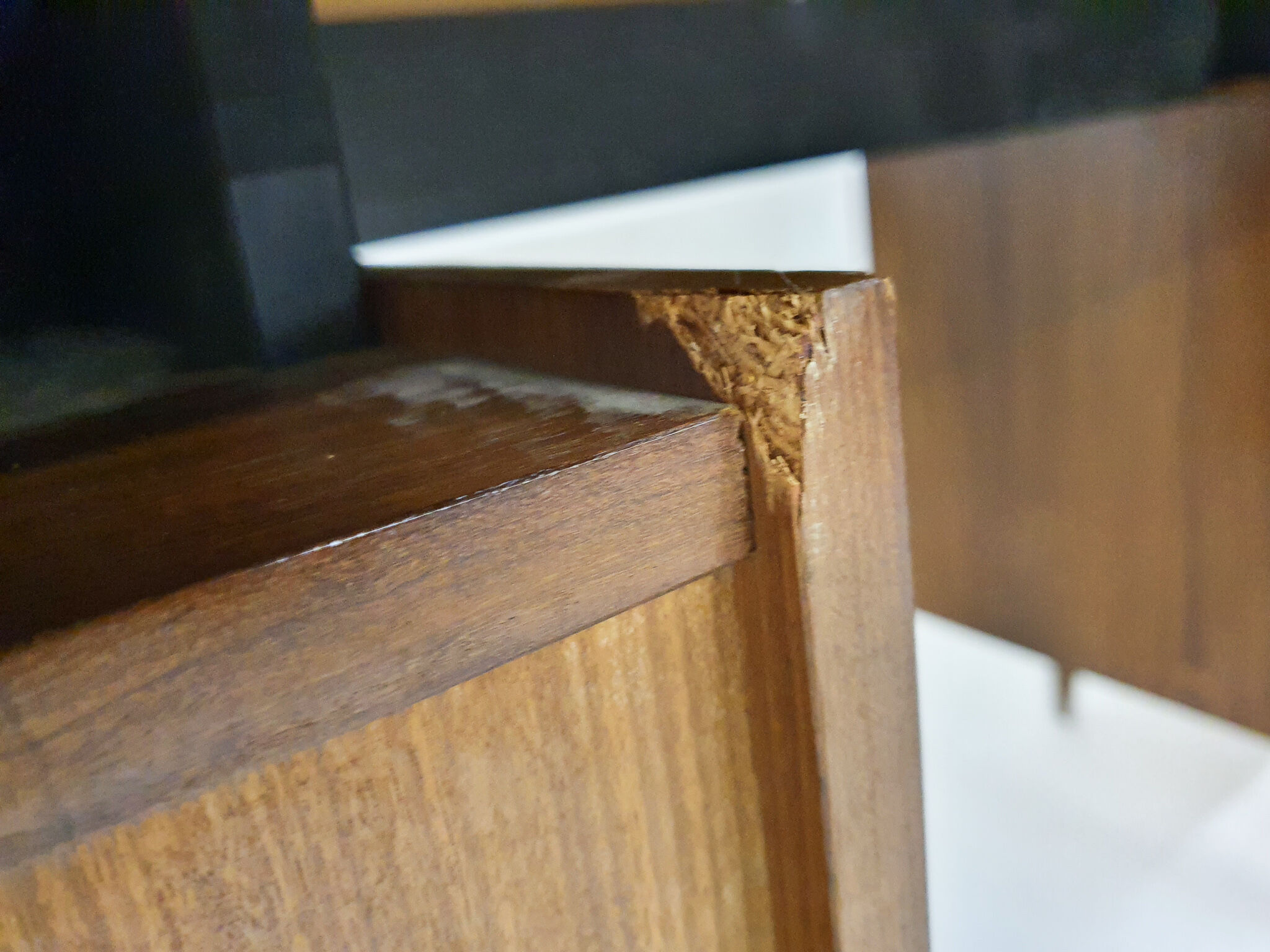 Bureau en teck du milieu du siècle, Pays-Bas des années 1960