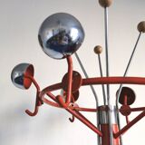 Coat rack with 16 hooks on wheels