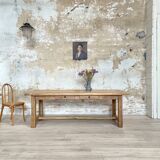 Solid oak farm table