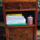 Art Deco style bedside table in marble