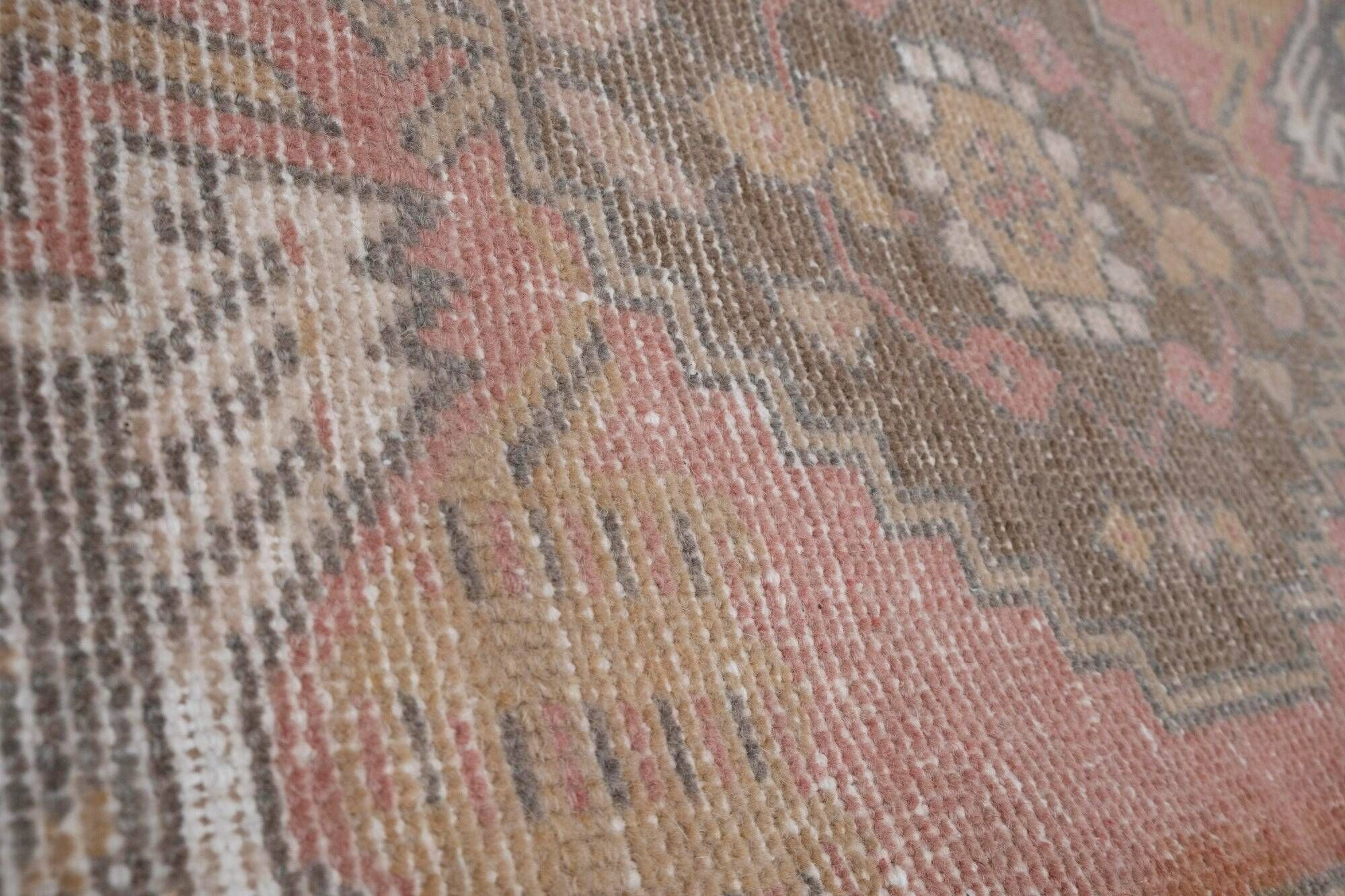 Set of 2 vintage handmade Turkish rugs 46x120 cm