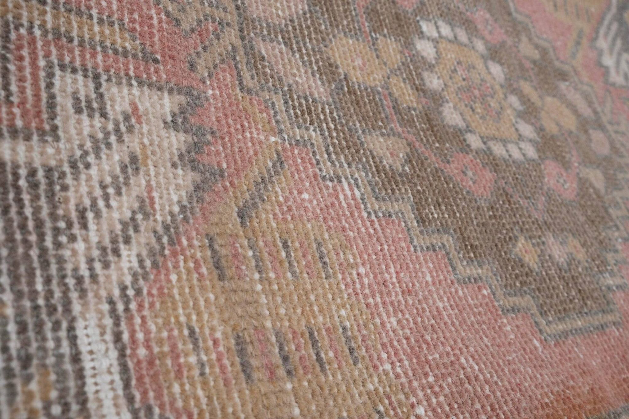 Set of 2 vintage handmade Turkish rugs 46x120 cm
