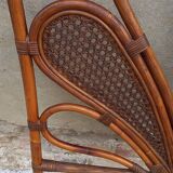 Pair of headboard 1 place in rattan and cannage
