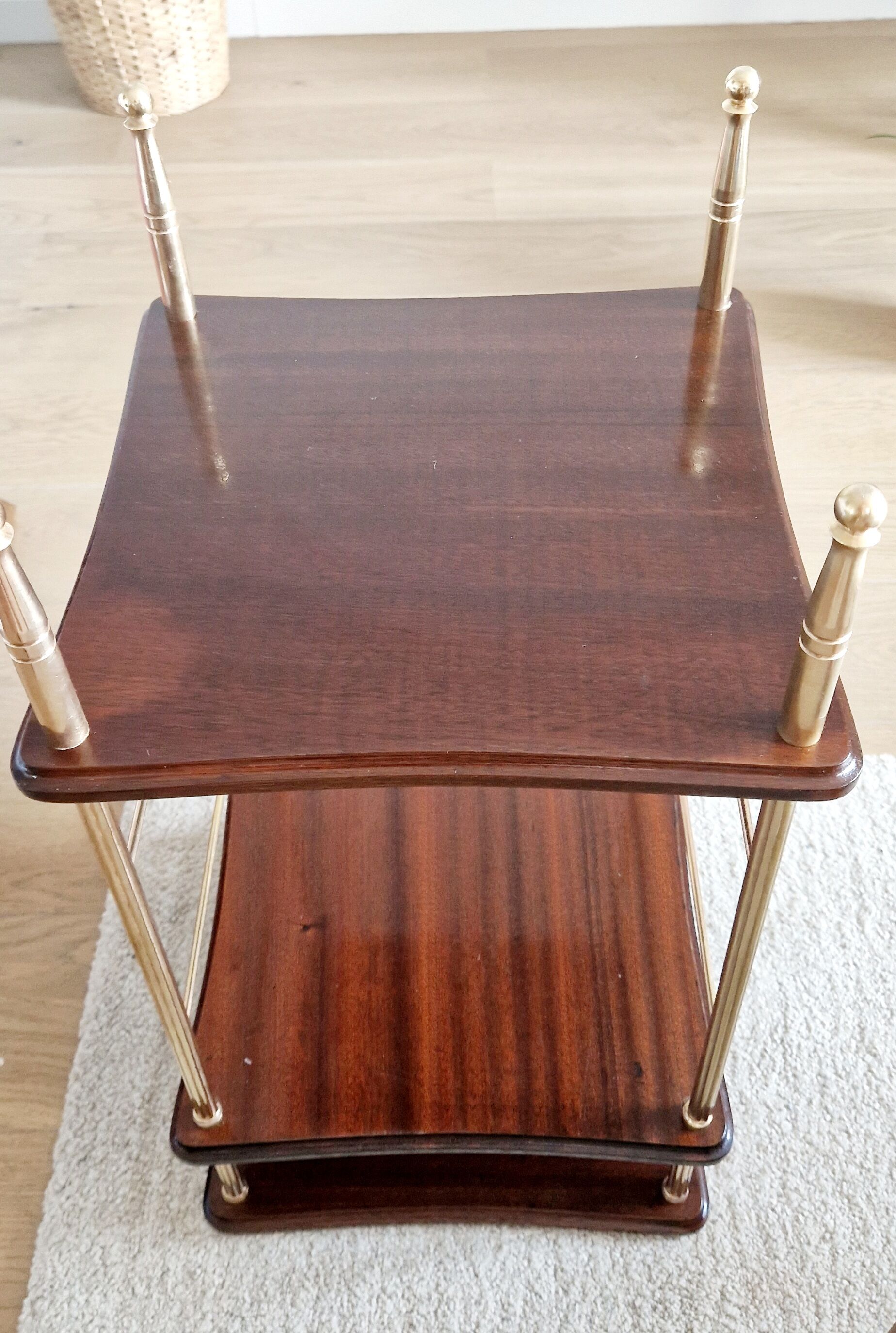 Vintage pedestal table 70s