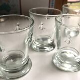 Carafe + 4 glasses pattern Bees
