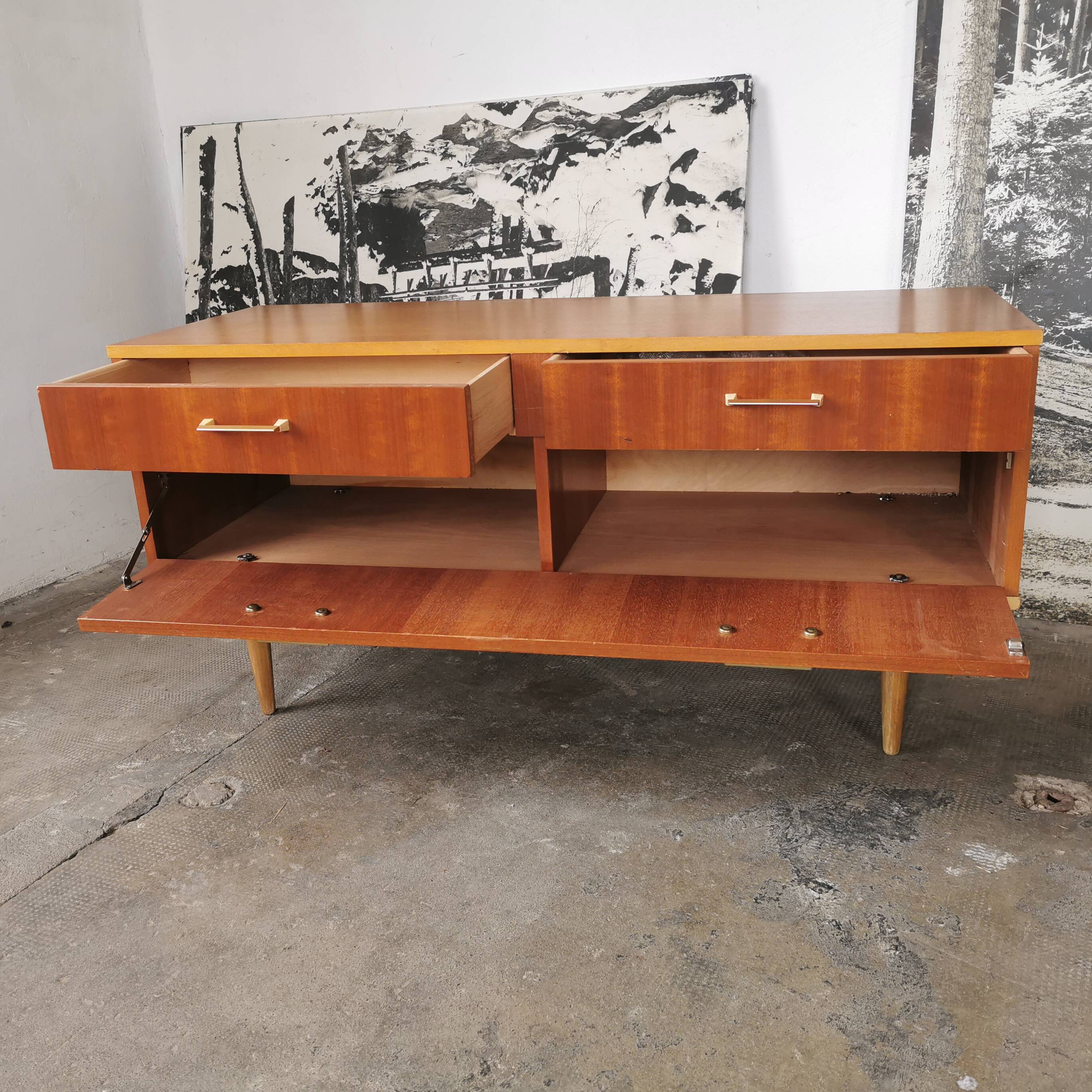 Vintage low sideboard