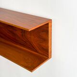 Étagère murale en noyer par Wilhelm Renz pour Walter Wirz, années 1960