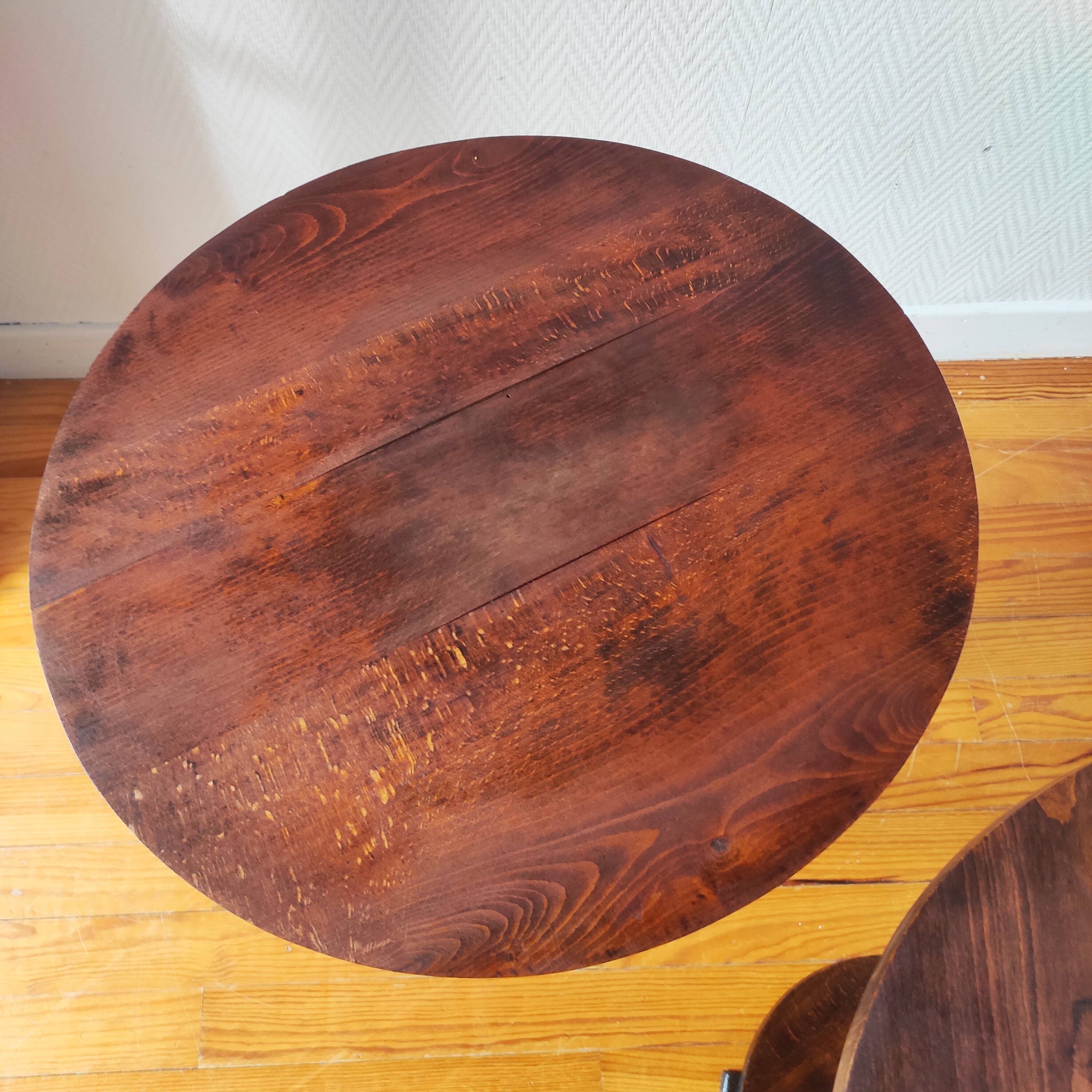 Paire de consoles Art déco en bois