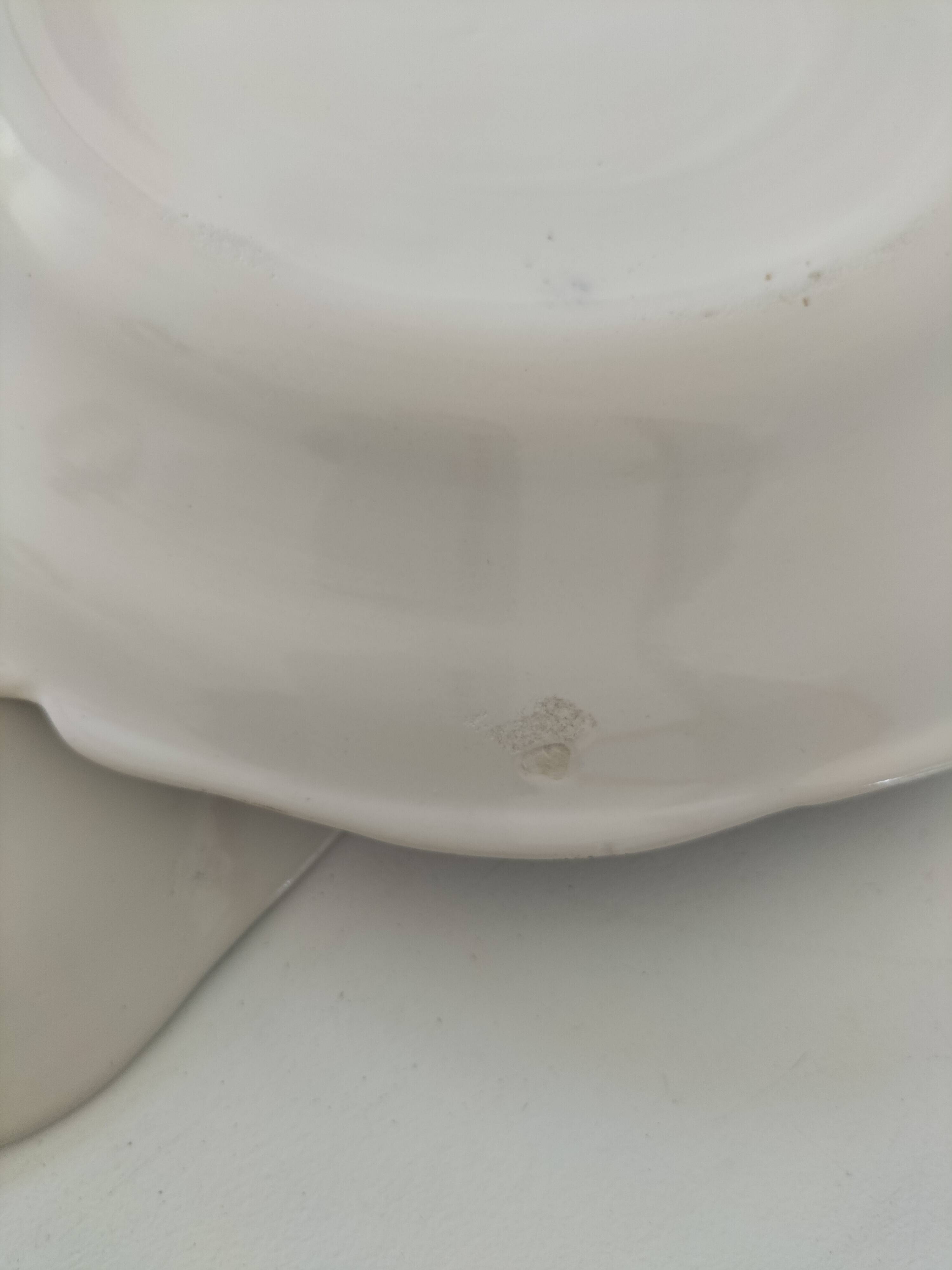 Pair of antique hand-painted plates