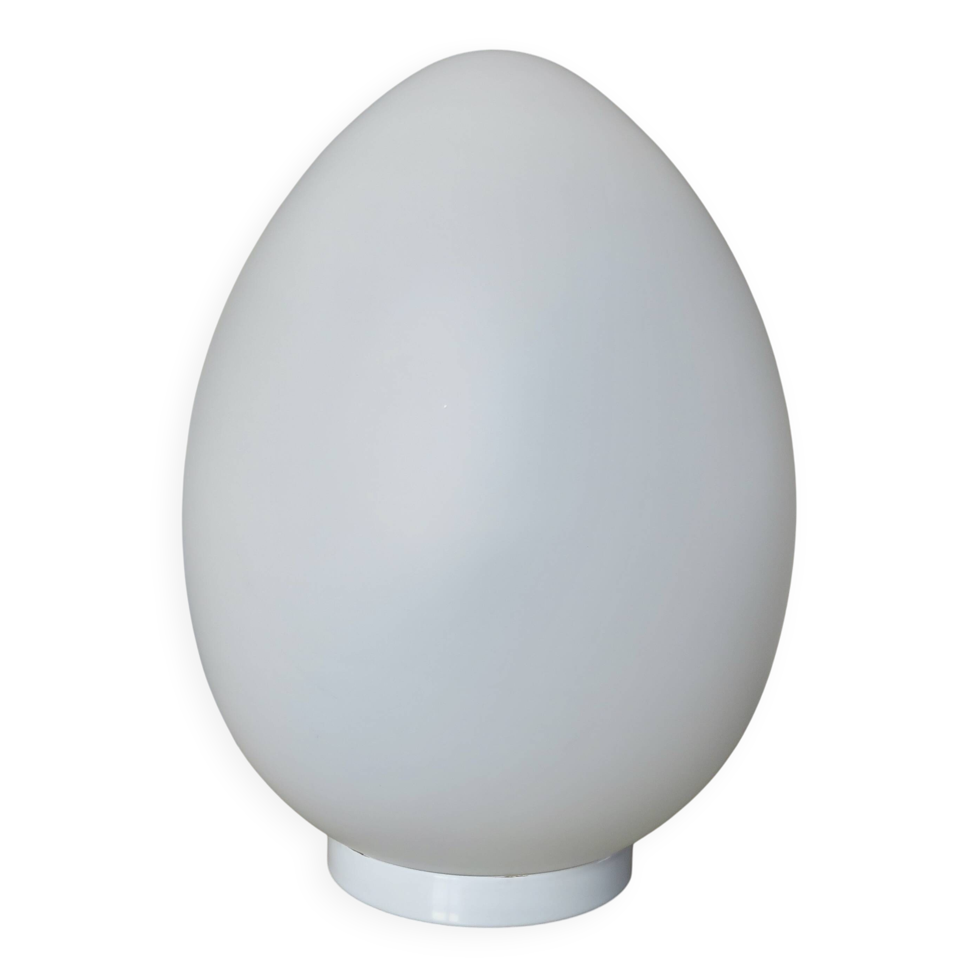 Large "egg" lamp, Domec edition, glassware from Vianne, France, 1970 - 1980.