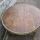 Table ovale en bois et rotin , début XX Siècle
