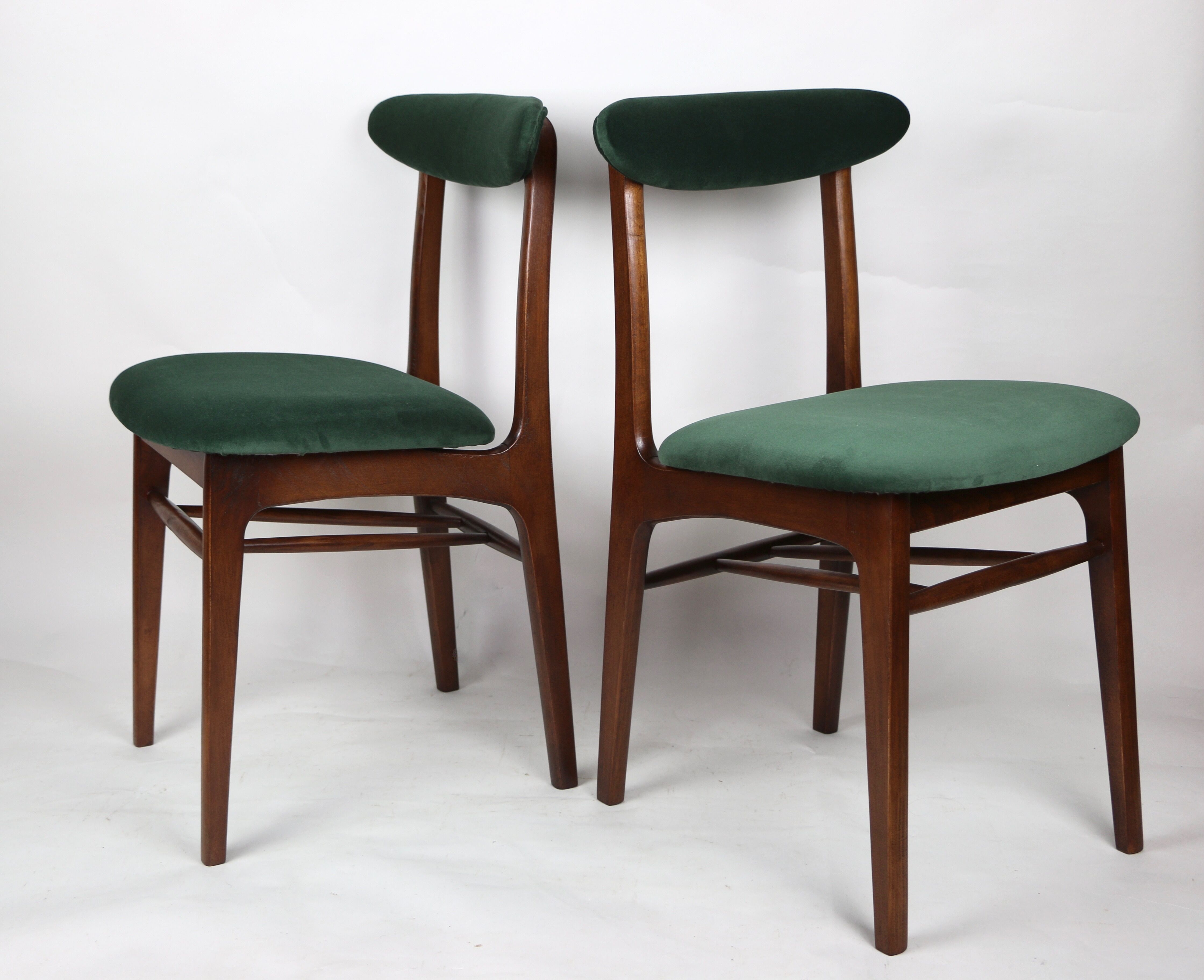Vintage green Dining Chairs from Rajmund Halas, 1970s, Set of 2