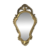 Baroque mirror in wood and gilded stucco in Louis XV style - 37 x 64 cm