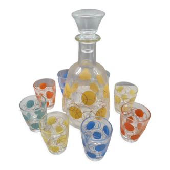 Service in Porto vintage glassware crystal of Arques France