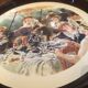 Enameled metal tray "The boaters' lunch" Renoir