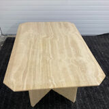 Travertine coffee table from the 70s Italy