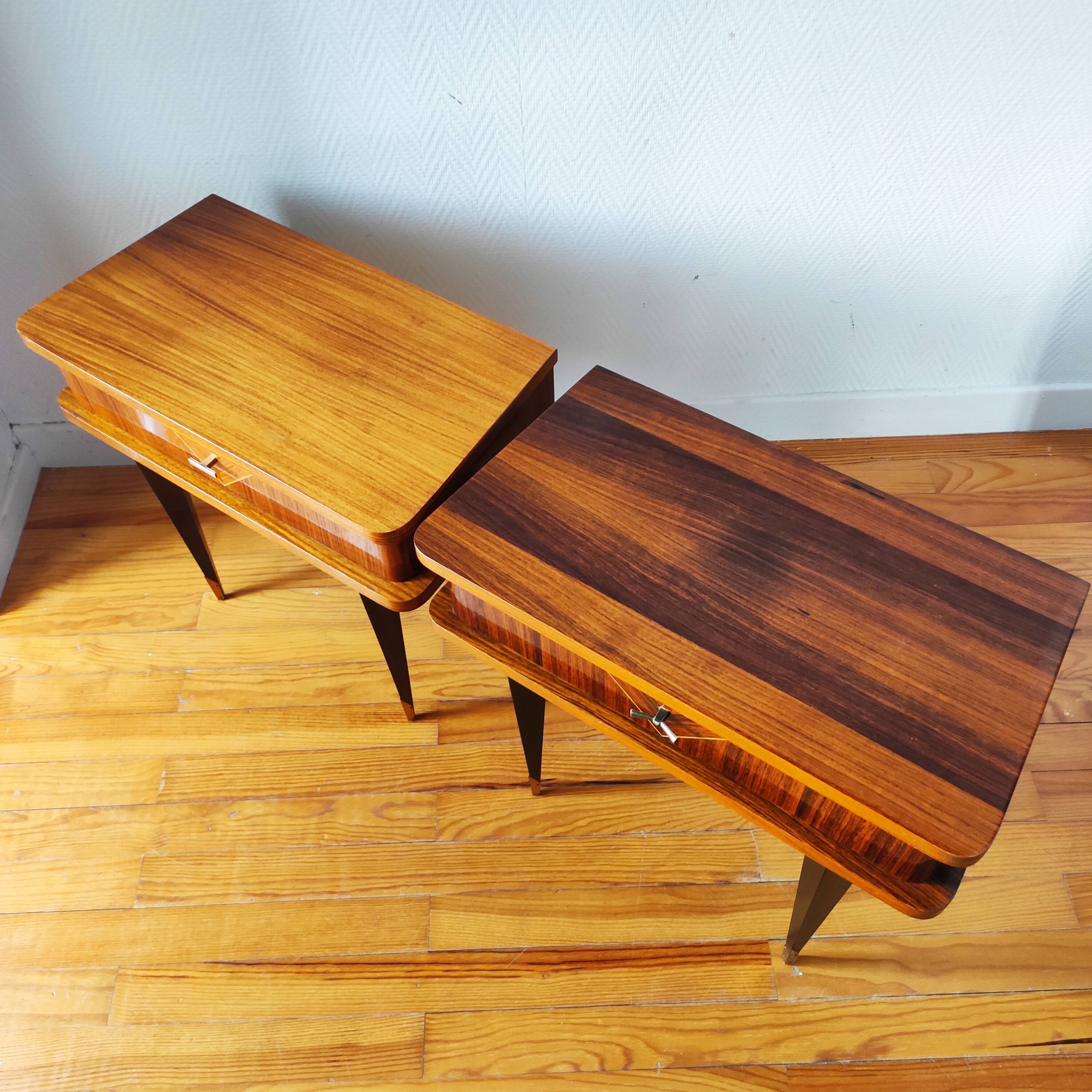 Pair of vintage bedside tables 1965