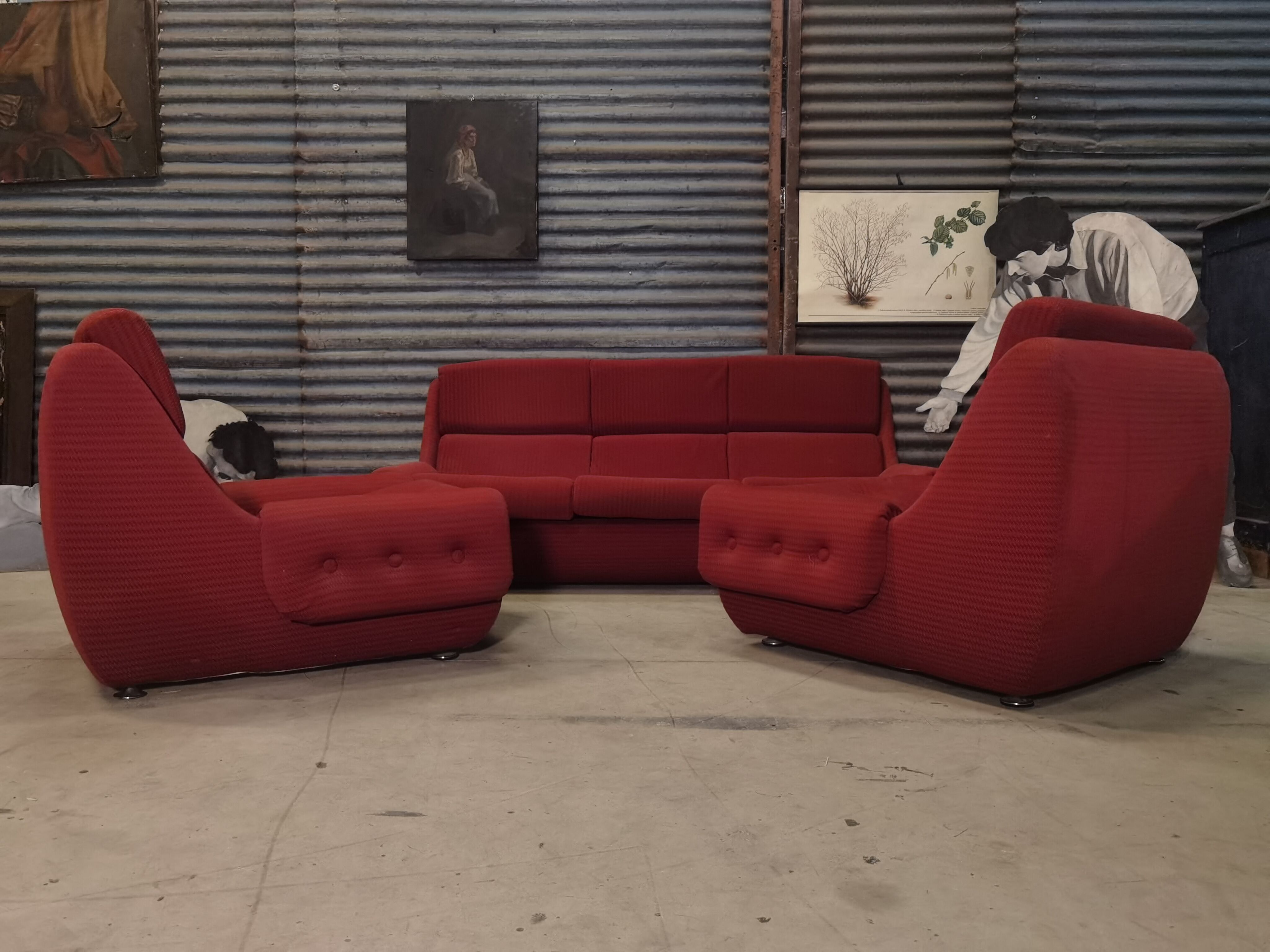 Full lounge space age Atlantis bordeaux