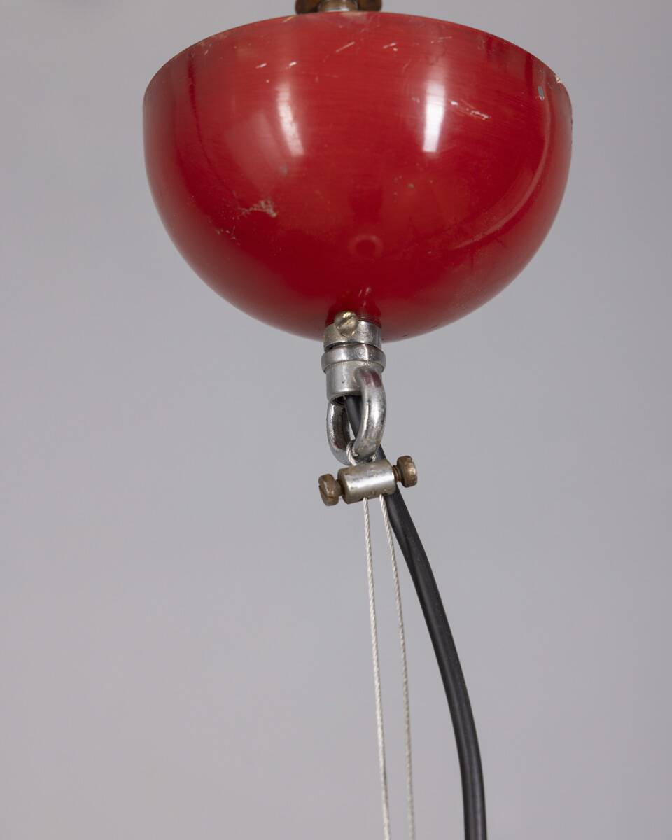 Vintage Glass and Metal Arianna Pendant Lamp by Piero Brombin for Artemide,