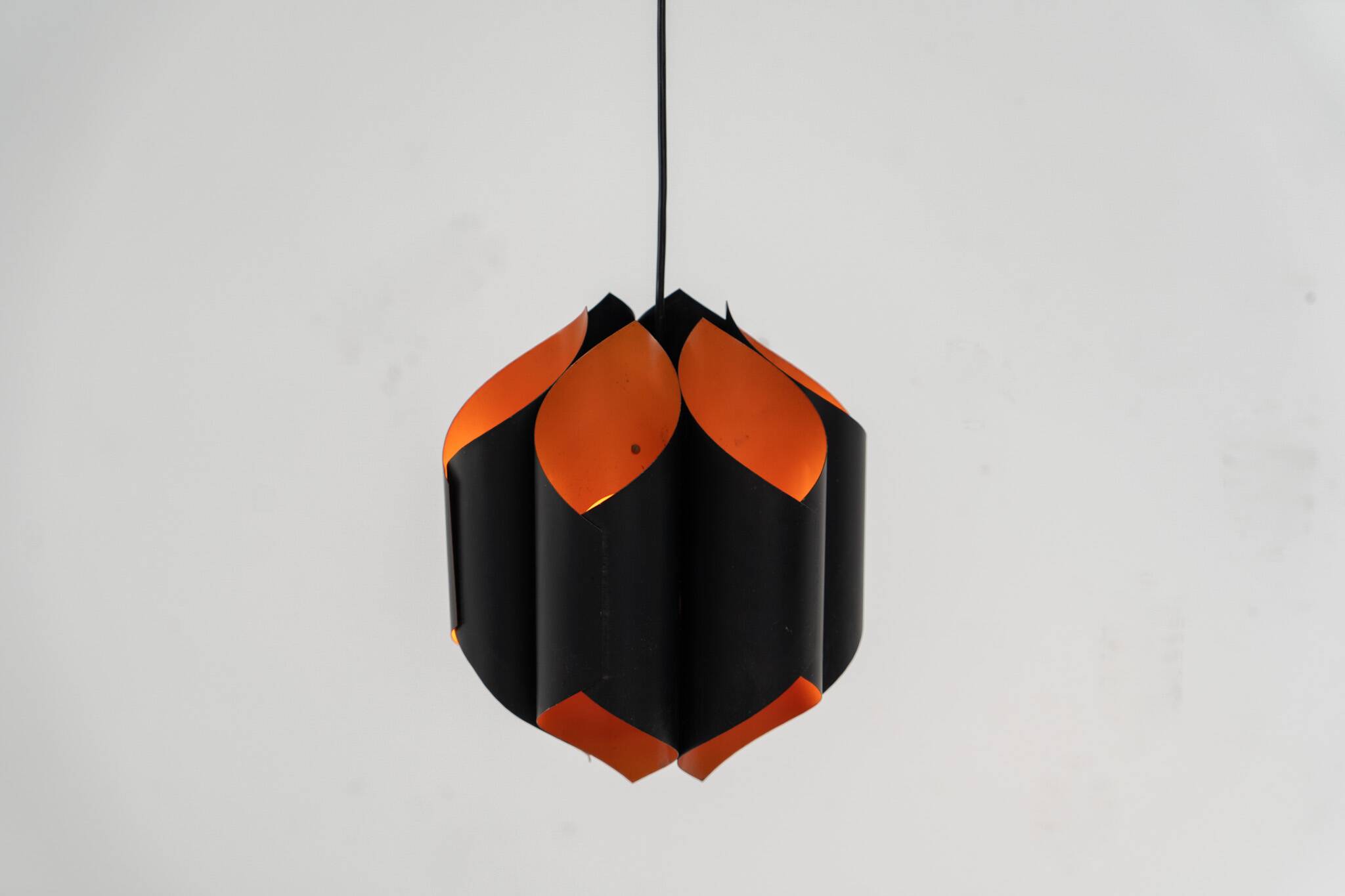 Sculptural pendant light by Bent Karlby for Lyfa
