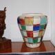 VINTAGE COLORFUL VASE GERMANY 1960