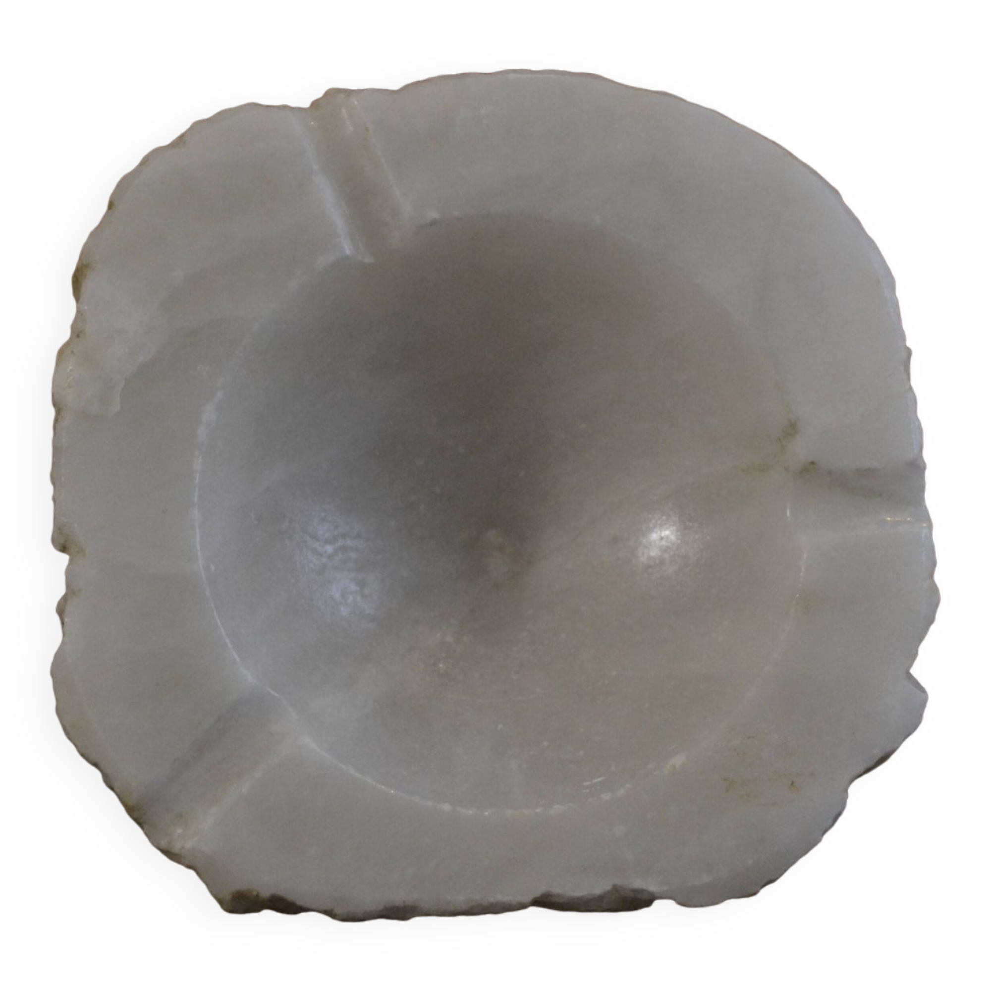 White marble ashtray
