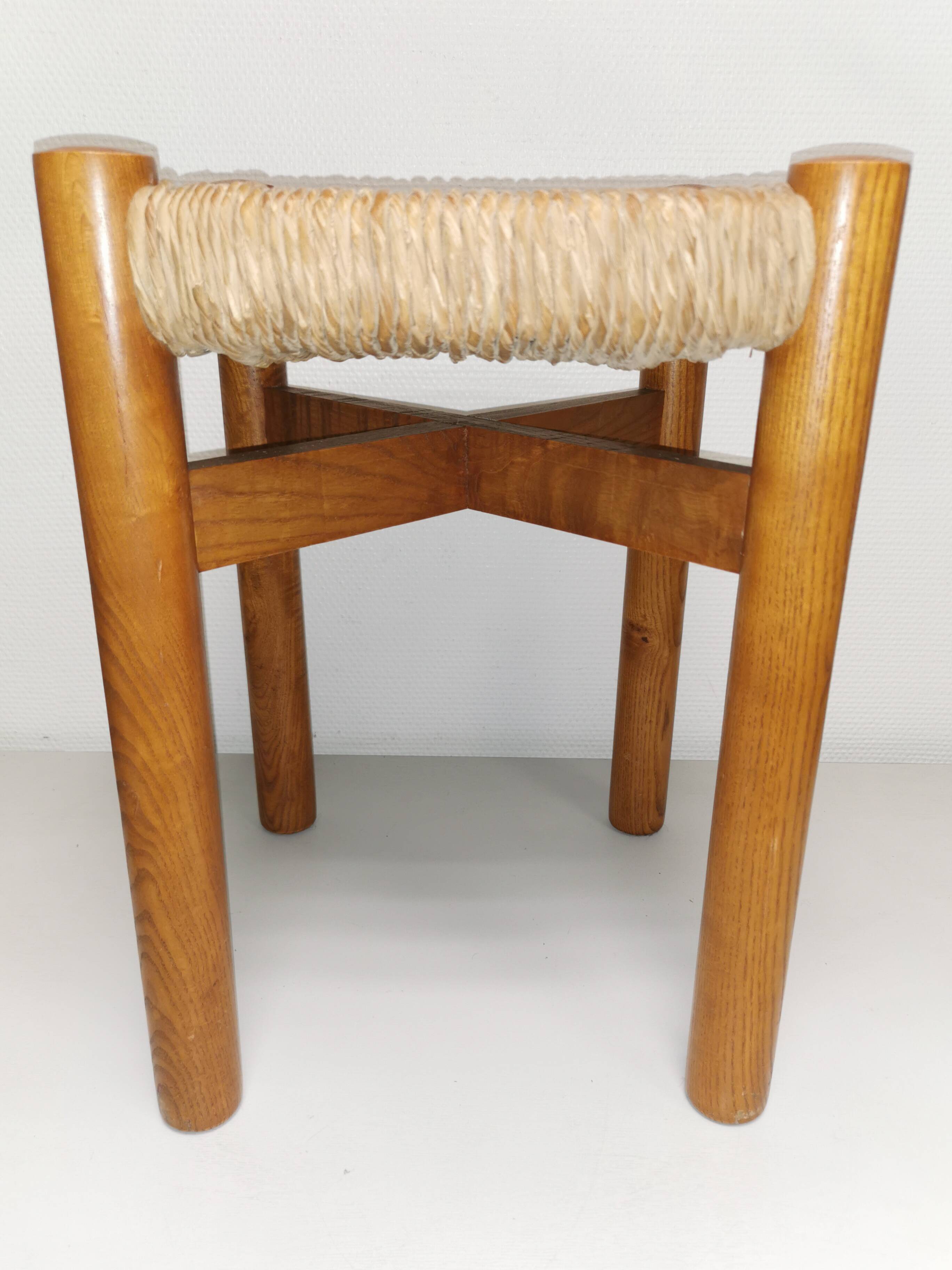 Pair of vintage stools called Méribel by Charlotte PERRIAND