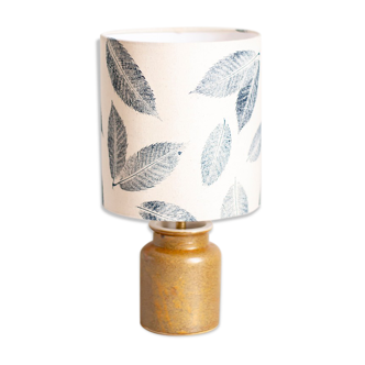 Sandstone mustard pot lamp, chestnut leaf pattern