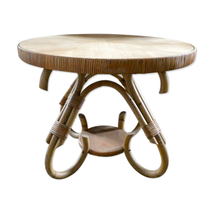 Table basse en rotin,