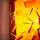 Vitrika Nybro amber coloured wall lamps