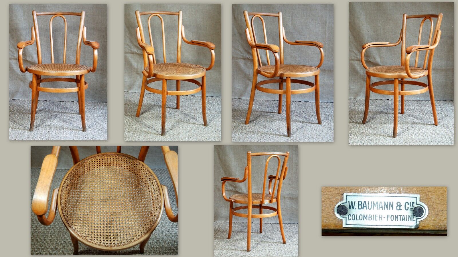 Fauteuil bureau Baumann années 30