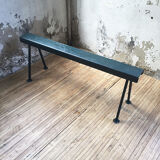 Handcrafted metal patinated bench