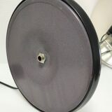 Aluminor lamp chrome metal and matt black design 80s