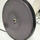 Aluminor lamp chrome metal and matt black design 80s
