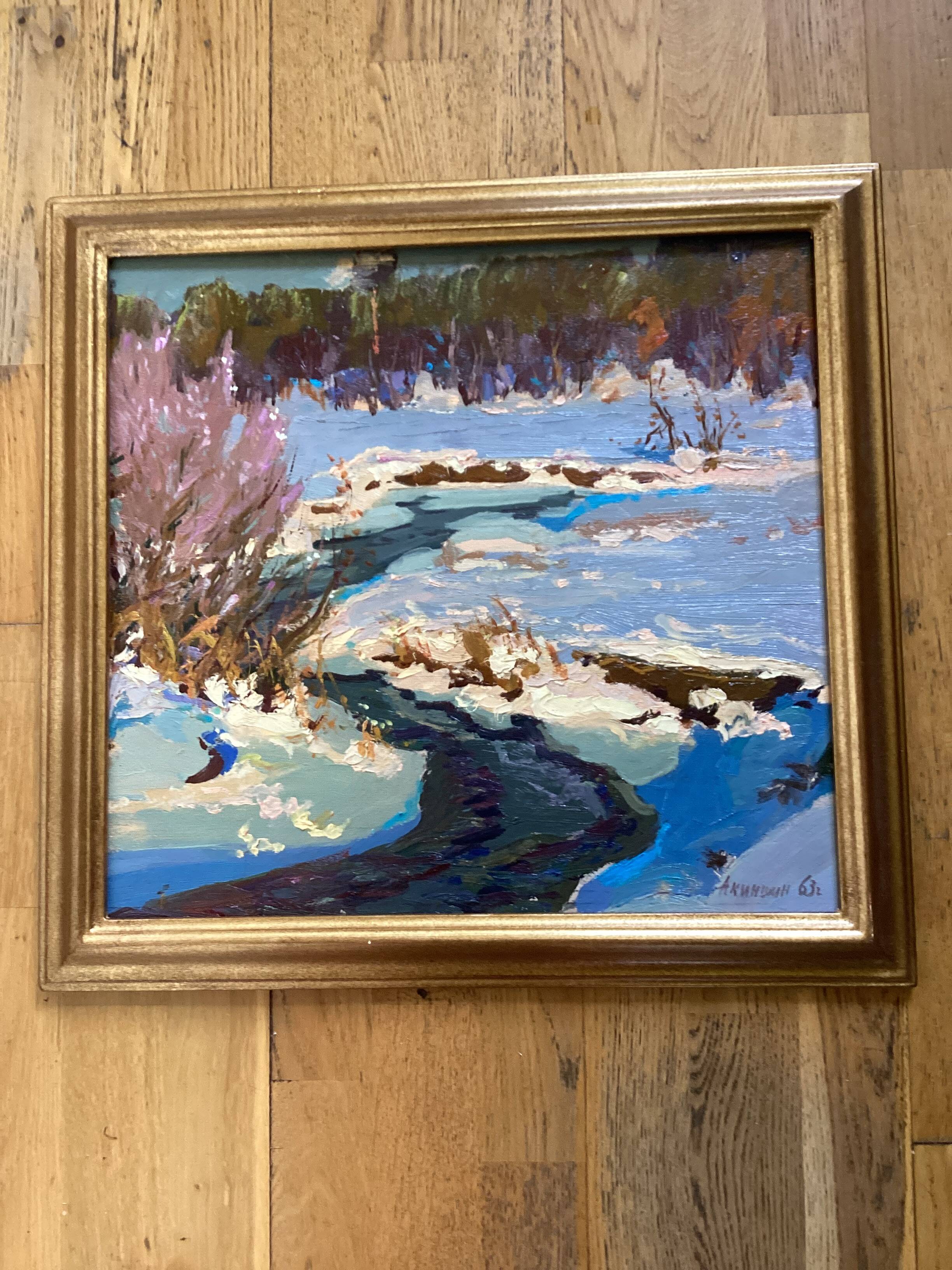Old painting signed Oil on cardboard dimensions: height - 55cm - length -