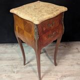 Pair of Louis XV Marquetry Bedside Tables