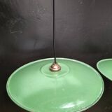 Suspensions in enamelled sheets