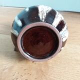 Flamed ceramic pitcher