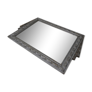 ancien miroir bois et