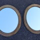 Pair of oval mirrors from the Louis Philippe period in gilded wood.