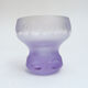 Dessert service cut and cups in old art deco purple crystal