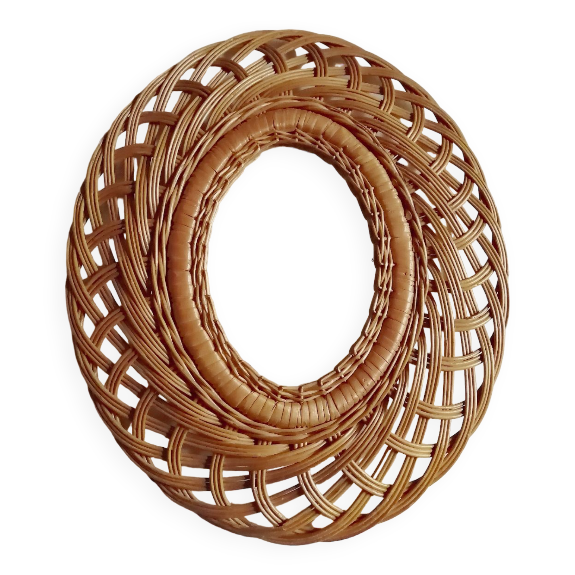 Rattan Mirror