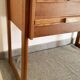 Vintage wooden office of the 50s feet 'traineau'